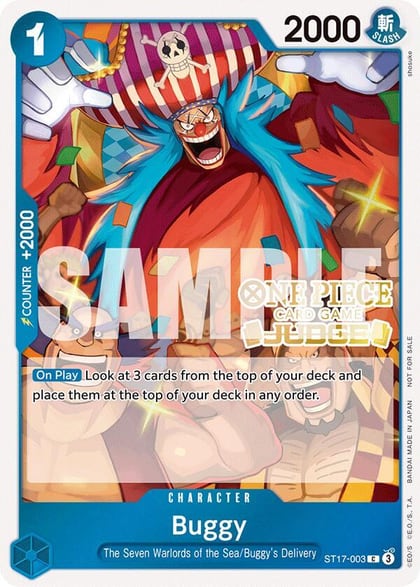 Buggy (Judge Pack Vol. 5), One Piece Promotion Cards ST17-003