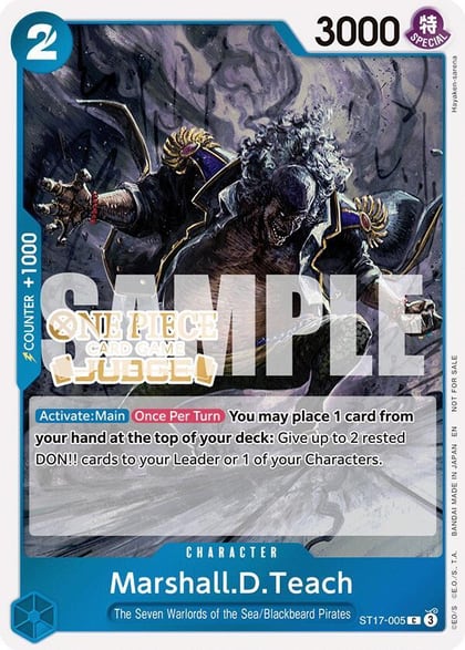Marshall.D.Teach (Judge Pack Vol. 7), One Piece Promotion Cards ST17-005