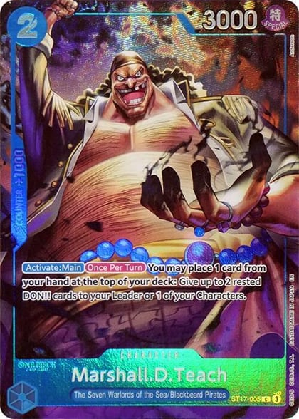 Marshall.D.Teach (Seven Warlords of the Sea Binder Set), One Piece Promotion Cards ST17-005