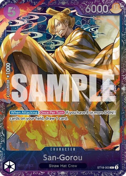 San-Gorou (Treasure Cup 2025), One Piece Promotion Cards ST18-003
