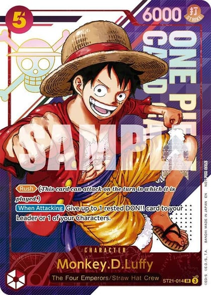 Monkey.D.Luffy - ST21-014 (3rd Anniversary Treasure Campaign Pack), One Piece Promotion Cards ST21-014