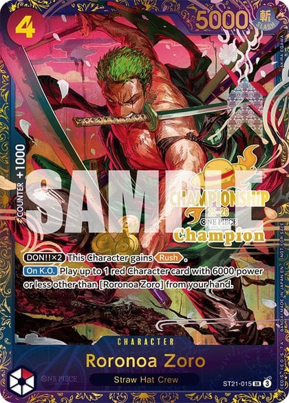 Roronoa Zoro (CS 25-26 1st Place), One Piece Promotion Cards ST21-015
