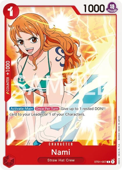 Nami, Revision Pack Cards ST01-007