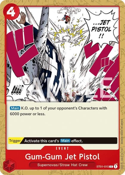 Gum-Gum Jet Pistol, Revision Pack Cards ST01-015