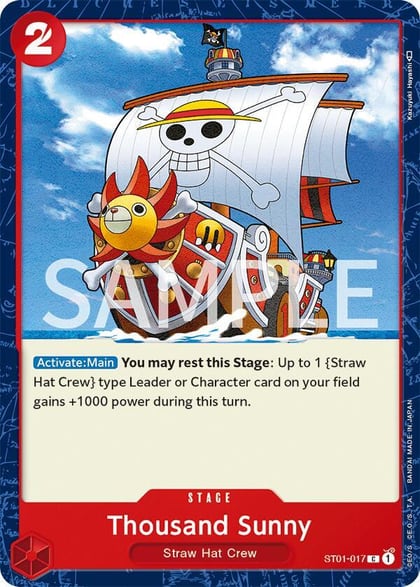 Thousand Sunny, Revision Pack Cards ST01-017