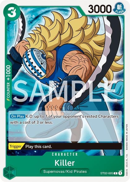 Killer, Revision Pack Cards ST02-005