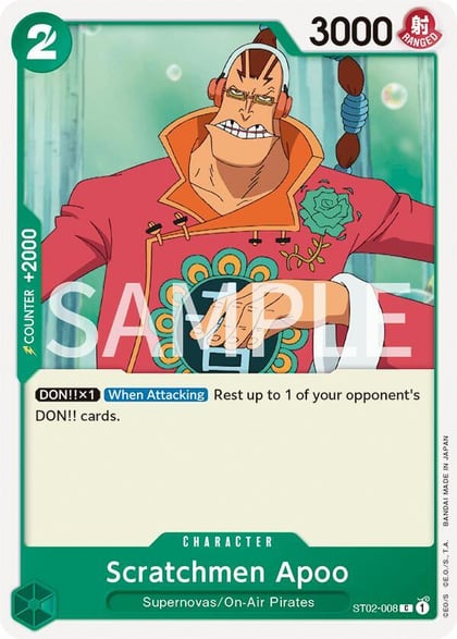 Scratchmen Apoo, Revision Pack Cards ST02-008