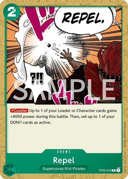 Repel, Revision Pack Cards ST02-016