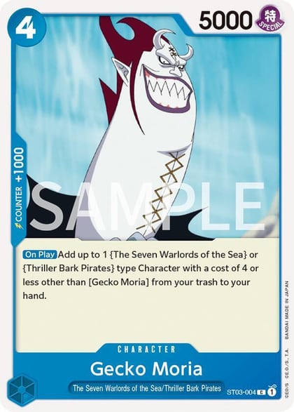 Gecko Moria, Revision Pack Cards ST03-004