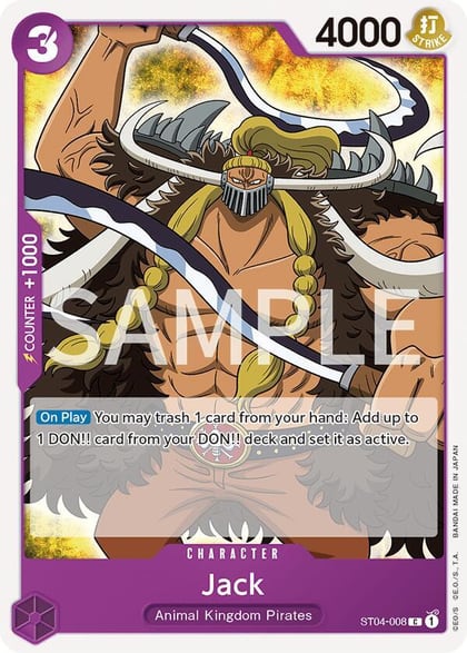 Jack, Revision Pack Cards ST04-008