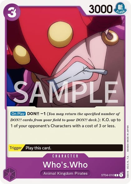 Who's.Who, Revision Pack Cards ST04-010
