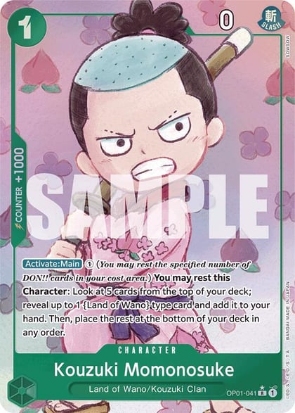 Kouzuki Momonosuke (Alternate Art), Premium Booster -The Best- OP01-041