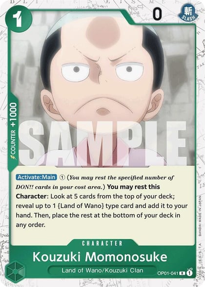 Kouzuki Momonosuke (Jolly Roger Foil), Premium Booster -The Best- OP01-041