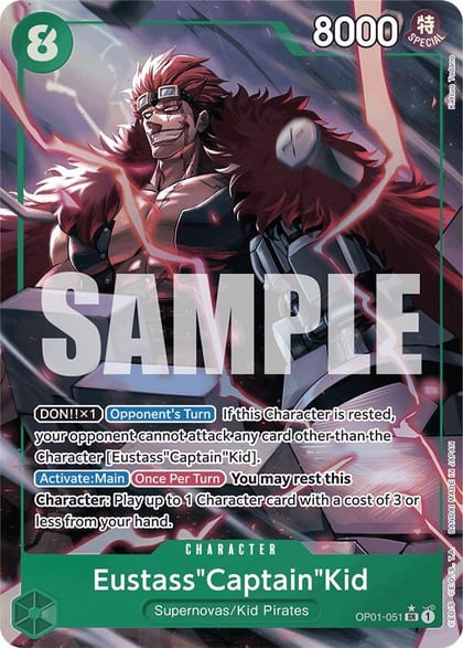 Eustass"Captain"Kid (OP01-051) (Alternate Art), Premium Booster -The Best- OP01-051
