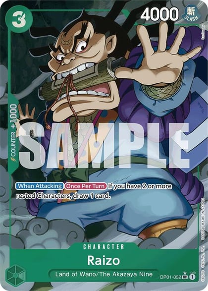 Raizo (Full Art), Premium Booster -The Best- OP01-052