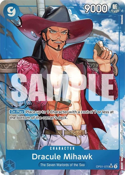 Dracule Mihawk (OP01-070) (Alternate Art), Premium Booster -The Best- OP01-070