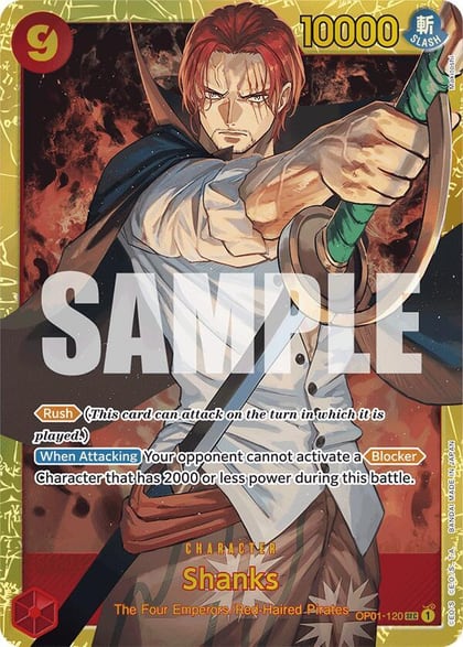 Shanks (OP01-120) (Reprint), Premium Booster -The Best- OP01-120