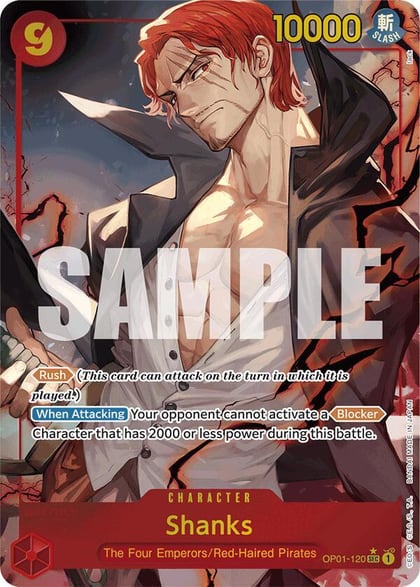 Shanks (OP01-120) (Alternate Art), Premium Booster -The Best- OP01-120