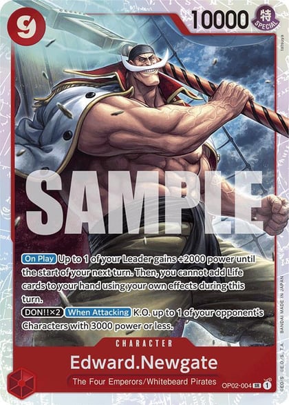 Edward.Newgate (Reprint), Premium Booster -The Best- OP02-004