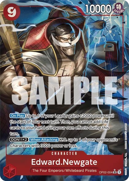Edward.Newgate (OP02-004) (Alternate Art), Premium Booster -The Best- OP02-004