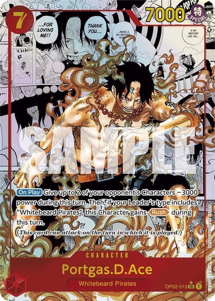 Portgas.D.Ace (Manga), Premium Booster -The Best- OP02-013