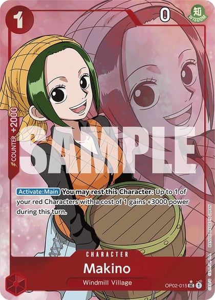 Makino (Full Art), Premium Booster -The Best- OP02-015