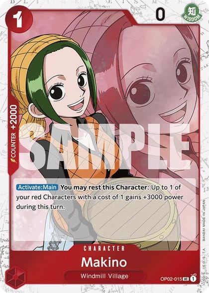 Makino (Jolly Roger Foil), Premium Booster -The Best- OP02-015
