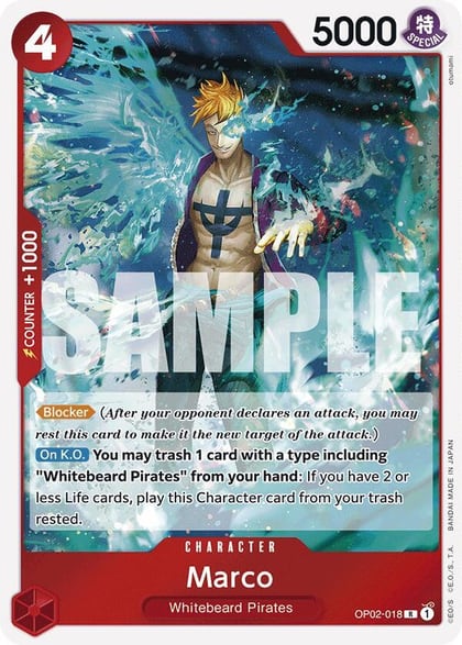 Marco (Reprint), Premium Booster -The Best- OP02-018