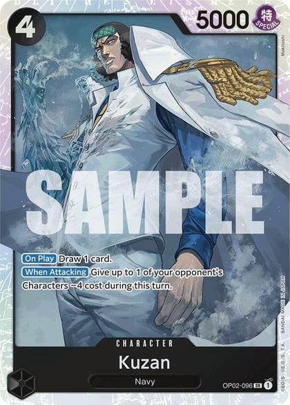 Kuzan (OP02-096) (Reprint), Premium Booster -The Best- OP02-096