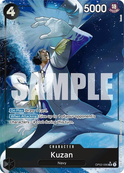 Kuzan (OP02-096) (Alternate Art), Premium Booster -The Best- OP02-096