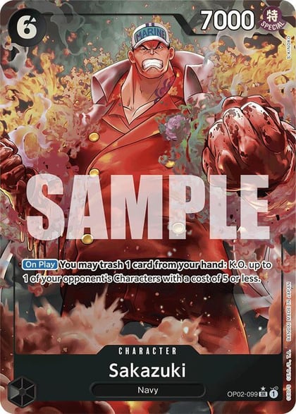 Sakazuki (Alternate Art), Premium Booster -The Best- OP02-099