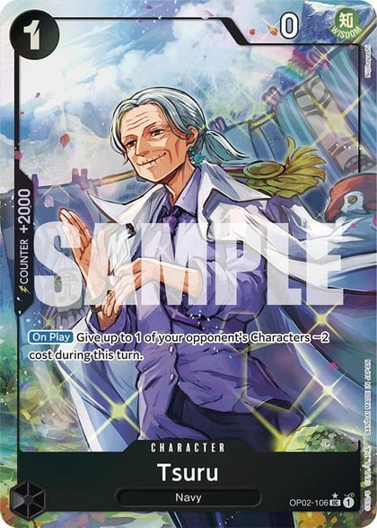 Tsuru (Full Art), Premium Booster -The Best- OP02-106