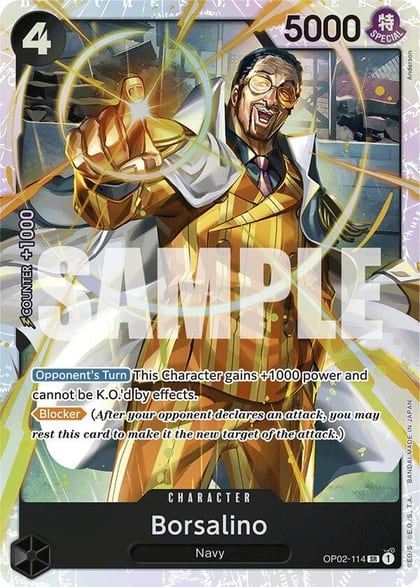 Borsalino (Reprint), Premium Booster -The Best- OP02-114