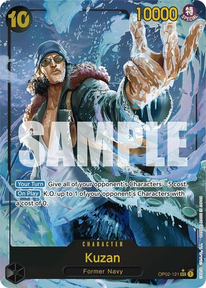 Kuzan (OP02-121) (Alternate Art), Premium Booster -The Best- OP02-121