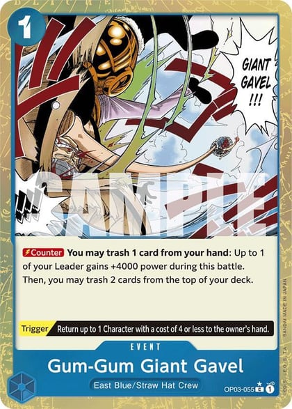 Gum-Gum Giant Gavel (Textured Foil), Premium Booster -The Best- OP03-055