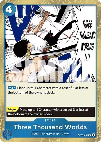 Three Thousand Worlds (Jolly Roger Foil), Premium Booster -The Best- OP03-057