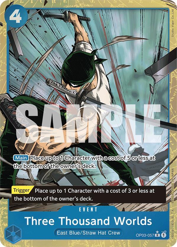 Three Thousand Worlds (Alternate Art), Premium Booster -The Best- OP03-057
