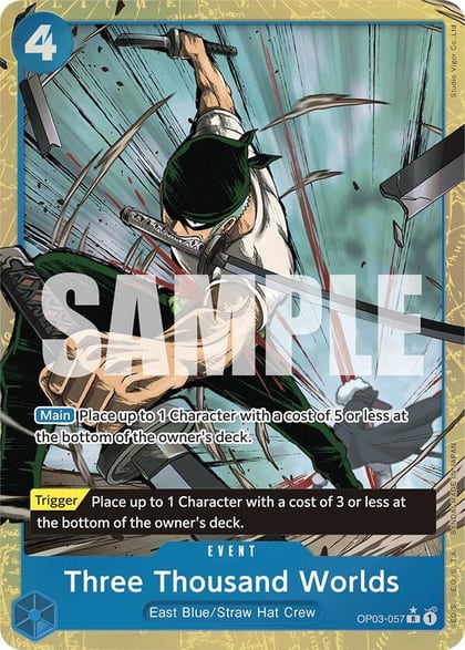 Three Thousand Worlds (Alternate Art), Premium Booster -The Best- OP03-057