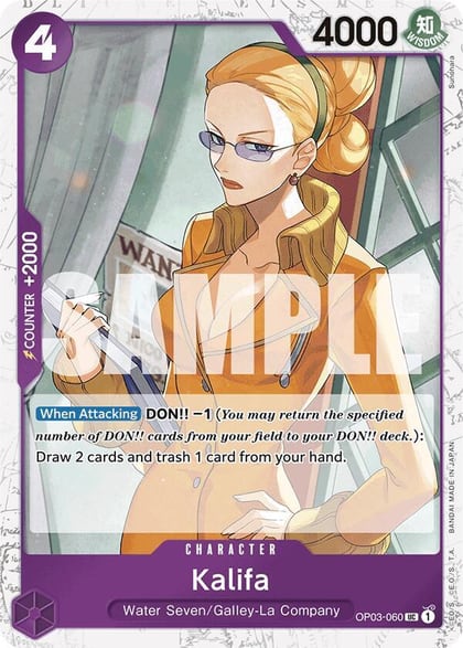 Kalifa (Jolly Roger Foil), Premium Booster -The Best- OP03-060