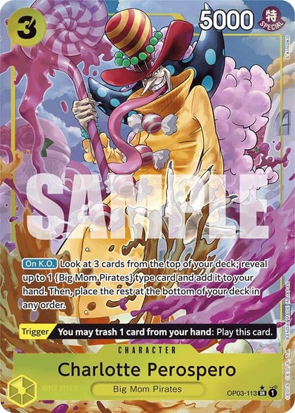 Charlotte Perospero (Alternate Art), Premium Booster -The Best- OP03-113
