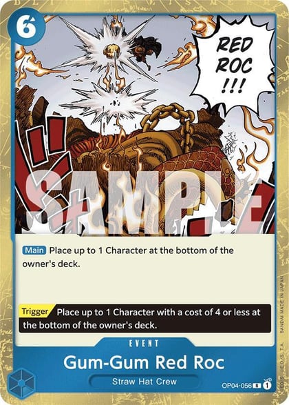 Gum-Gum Red Roc (Jolly Roger Foil), Premium Booster -The Best- OP04-056