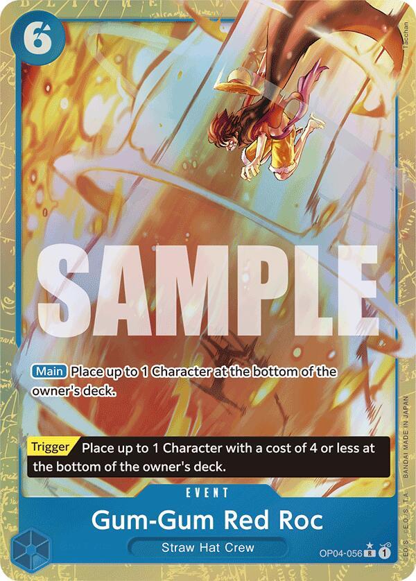 Gum-Gum Red Roc (Alternate Art), Premium Booster -The Best- OP04-056