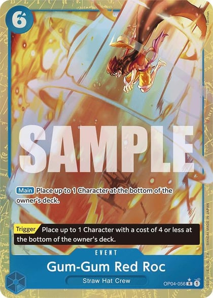 Gum-Gum Red Roc (Alternate Art), Premium Booster -The Best- OP04-056