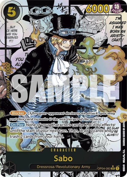 Sabo (OP04-083) (Manga), Premium Booster -The Best- OP04-083