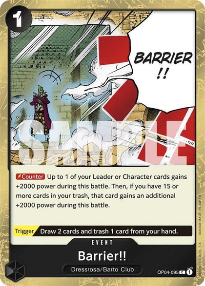 Barrier!! (Jolly Roger Foil), Premium Booster -The Best- OP04-095