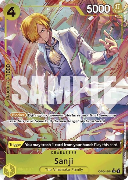 Sanji (OP04-104) (Alternate Art), Premium Booster -The Best- OP04-104