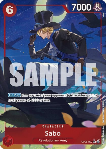 Sabo (OP05-007) (Alternate Art), Premium Booster -The Best- OP05-007