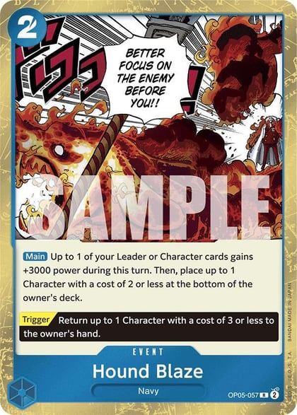 Hound Blaze (Jolly Roger Foil), Premium Booster -The Best- OP05-057