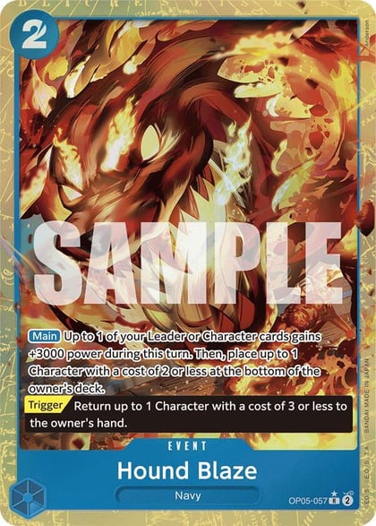 Hound Blaze (Alternate Art), Premium Booster -The Best- OP05-057