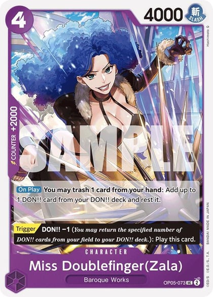 Miss Doublefinger(Zala) (Reprint), Premium Booster -The Best- OP05-073